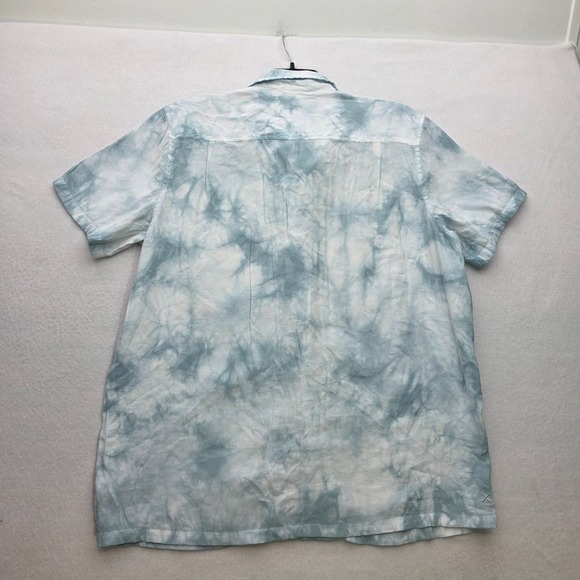Cuts Hyerloop Tie Dyed Short Sleeve Button Up Shirt Mens L‎ Loop Casual - Picture 3 of 7